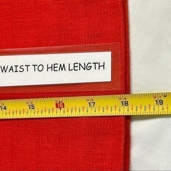 Loft Orange‎ Feminine Soft Girl Front Pocket With Pom Pom Trim Skirt NWOT Size 0 - Picture 8 of 9